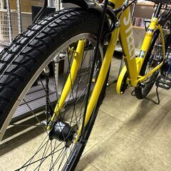 【美品】自転車　STEELY(BAA)　27.5インチ　ギア付き　マッドマスタードの画像