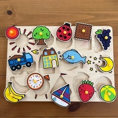 ボーネルンド購入　木のパズル　知育玩具