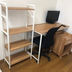 【美品】コンポーネントデスク　　机セットの画像
