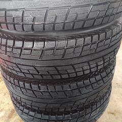 決まりました。!YOKOHAMAスタッドレスタイヤ175/80/15　ホイール付き4本セット！ステアリングカバー付きの画像