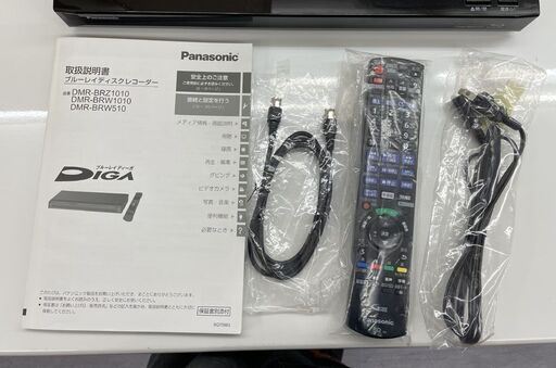 Panasonic ブルーレイレコーダー 1TB 2016年製 DMR-BRW1010 リモコン付き HDD/BDレコーダー DIGA