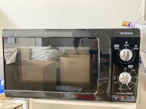 電子レンジ EMO-F518-5 ブラック 2019年製造【札幌北12条駅近く　3月20日〜26日午前お引き取り限定】