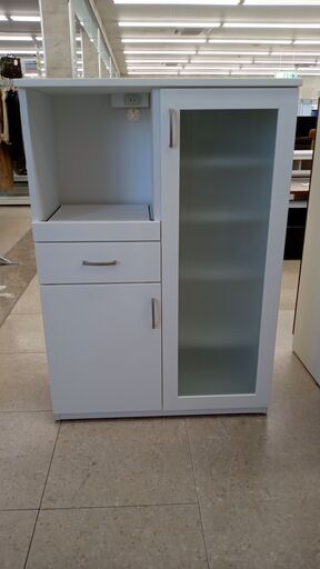 ★ジモティ割あり★ ニトリ レンジ台 白 H115×D39.5×W80 クリーニング済み TJ4641