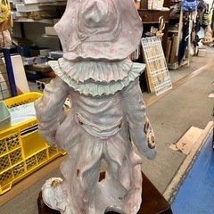 大きなピエロの置物　陶器　高さ88cm イタリア製の画像