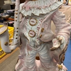 大きなピエロの置物　陶器　高さ88cm イタリア製の画像