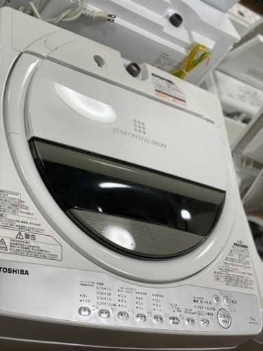 送料・設置込み　洗濯機　6kg TOSHIBA 2018年