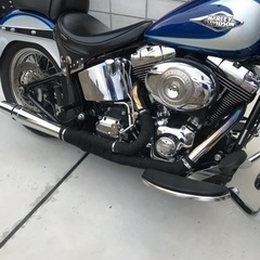 美車☆車検R6.9 15,700km ハーレーダビッドソン 2010 FLSTC 1580 社外マフラー ノーマル部品有 検 FLSTCの画像