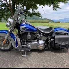 美車☆車検R6.9 15,700km ハーレーダビッドソン 2010 FLSTC 1580 社外マフラー ノーマル部品有 検 FLSTCの画像