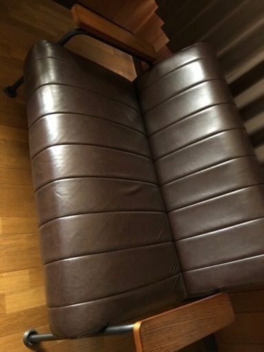 【決まりました】美品◆2人用　ソファ◆アンティーク風◆ダークブラウン