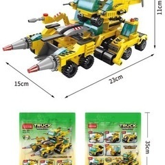 新品商品　6 In 1 エンジニアリング車両モデルビルディングブロックの画像