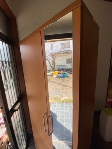 美品！下駄箱 鏡付き