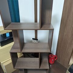 ぼん家具 本棚 S字ラック ジグザグラック ディスプレイラック ...