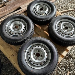 ダンロップ ウィンターマックスSV01 145R12 6PR(145/80R12 80/78N) スチールホイール4本セット