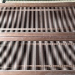 欄間 らんま 2枚 千本格子 格子 組み込み継手細工 昭和21年 建具 格子建具