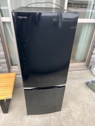 決まりました！東芝ノンフロン冷蔵庫　ブラック153L2ドア