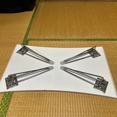 折りたたみテーブル　紺色の画像
