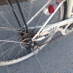 自転車　ギア付き　要整備　前後カゴの画像