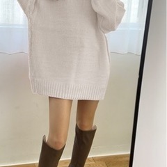 GRL ローゲージルーズカラーニットトップス[k9066b]の画像