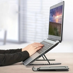 【新品】折りたたみ式 リフト式 ノートPC 放熱 PCスタンドの画像
