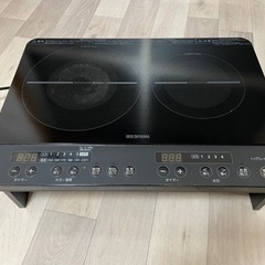 2022年製　アイリスオーヤマ　2口IHコンロ　IHK-W13-B 　　