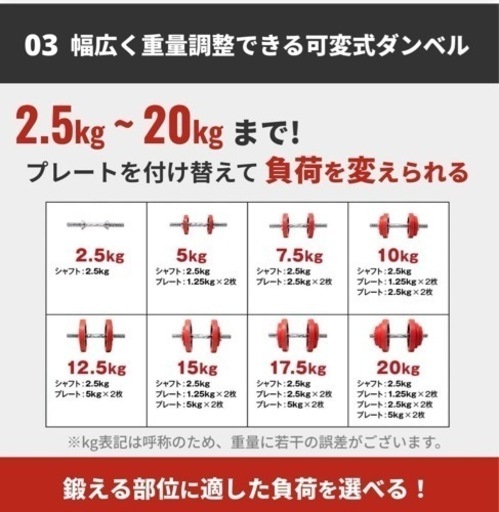 [値下げ]未使用 IROTEC（アイロテック）ラバーダンベル 40kgセット/ ダンベル  20kg 2個