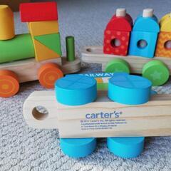 【レア玩具】Cater's 木製 汽車の玩具の画像