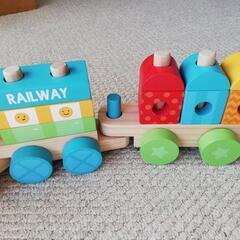 【レア玩具】Cater's 木製 汽車の玩具の画像