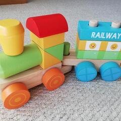 【レア玩具】Cater's 木製 汽車の玩具の画像