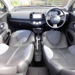 ●実走行59,300km●電動オープン●ハーフレザーシート●平成20年マイクラC＋C　カロッツェリアDVDナビ　フルセグTV　バックカメラ　ETC　キーレス　運転席シートヒーター　フロント・リアフォグランプ　予備検査付の画像