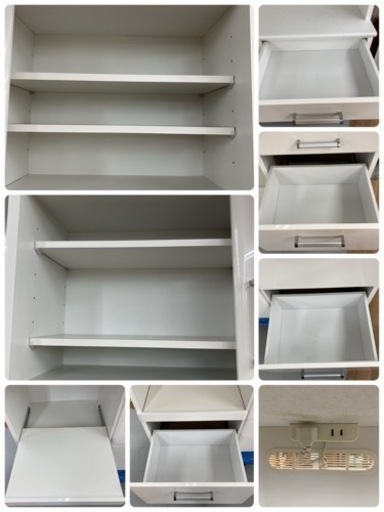 S189 ★ 使用感有 キッチンボード 食器棚、幅120cm USED
