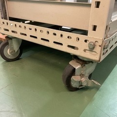 スチール棚6段☆96342ボルトレス　キャスター付　1500×450×H1930の画像