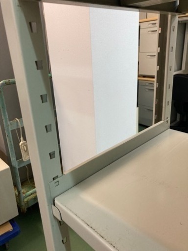 スチール棚6段☆96342ボルトレス　キャスター付　1500×450×H1930