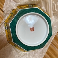 九谷花鳥八角菓子鉢の画像