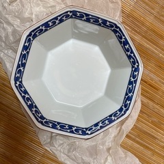 九谷花鳥八角菓子鉢