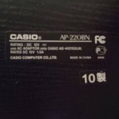 取引中　電子ピアノ　カシオセルヴィアーノ　AP220BNの画像