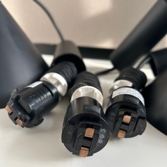 値下げ　簡易取付 ライティングダクトレール 可動タイプ ブラック ライト付き 2019年製の画像
