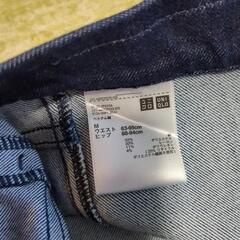 レディースユニクロパンツデニムの画像