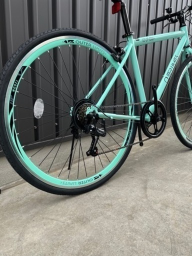 新車⭐️ SAKAMOTO TECHNO OUTER LIMITSクロスバイクアクアマリン450 