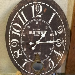 アンティーク風時計　フランフラン　家具 時計 掛け時計