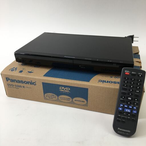 11/28終NH Panasonic パナソニック DVDプレイヤー DVD-S500 2021年製 リモコン付 動作確認済 24c菊NS