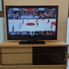 40型液晶テレビ+テレビ台セット￥6,000　MITSUBISH...