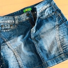 デニムスカート　デニムシャツ、オマケ付きの画像