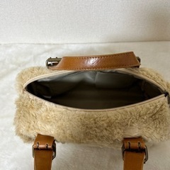 ムートンハンドバッグ(中古品)の画像