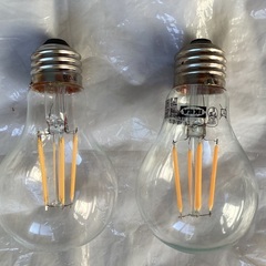 IKEA、LED電球 フィラメント E26 電球色 クリア エジ...
