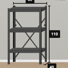 【取引中】スチール棚　IKEA BROR  の画像