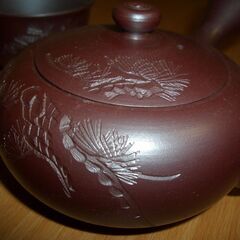 □■萬古焼　栄峰窯　勇山作 未使用茶器セット■□の画像