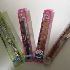 女性用/腕時計交換ベルト4個セット【新品、未使用】