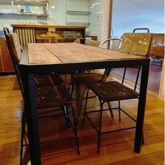 ☆アイアンテーブル☆ダイニングテーブル☆家具☆アイアン家具☆ハンドメイド家具☆オーダーメイドで製作致します☆の画像