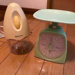 キッチン用品　フードプロセッサー、クッキングスケール