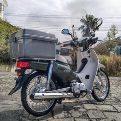 ホンダ スーパーカブ50 AA04 走行約300km 純正オプションリヤボックス･フロントスクリーン付きの画像